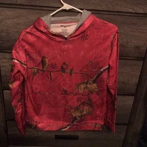 Pink camo hoodie